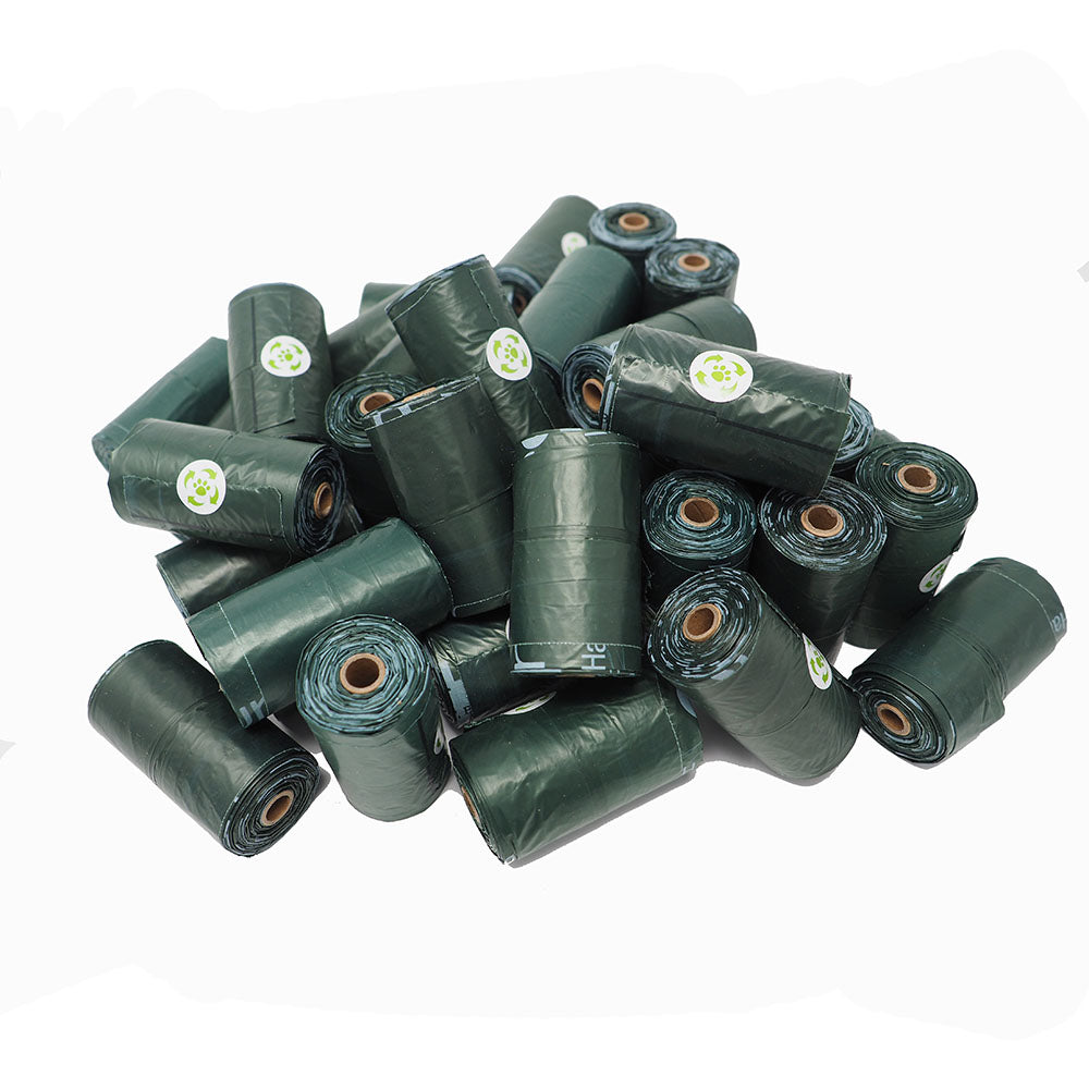 Eco hound poo bag holder with 30 tie-handle bags